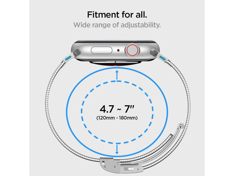 Spigen Sleek Link. silver - Apple Watch 41mm/40mm/38mm