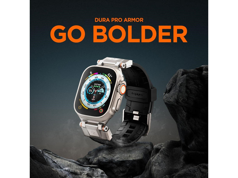 Spigen DuraPro Armor - black - Apple Watch Ultra 2/1 49mm / 9/8/7 45mm / SE/6/5/4 44mm / 3/2/1 42mm