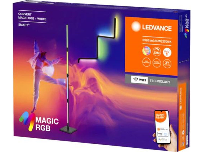 LEDVANCE SMART+ Convert Magic boden/wand 2320lm  24W/RGB+827 schwarz WiFi