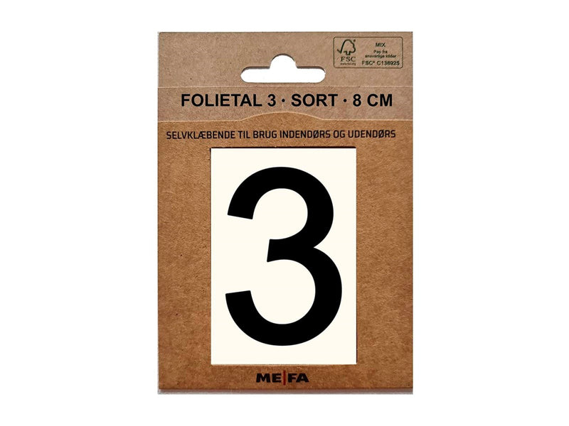 MEFA Foliennummer 3, Schwarz