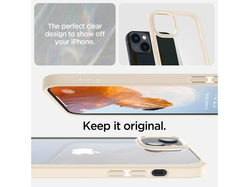 Spigen Crystal Hybrid - sand beige - iPhone 14 Plus