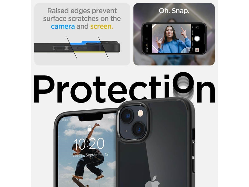 Spigen Crystal Hybrid - matte black - iPhone 14 Plus