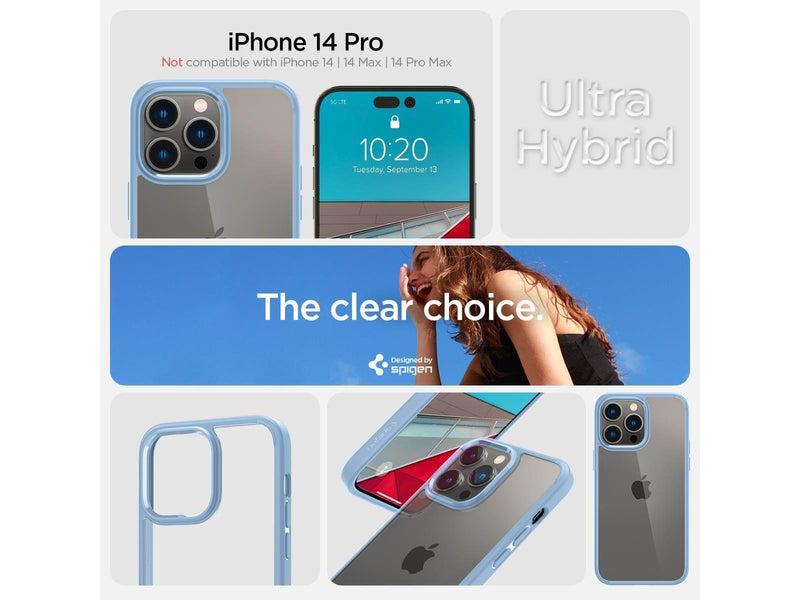 Spigen Crystal Hybrid - sierra blue - iPhone 14 Pro