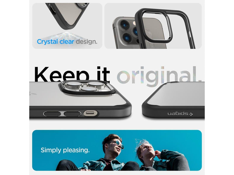 Spigen Crystal Hybrid - matte black - iPhone 14 Pro