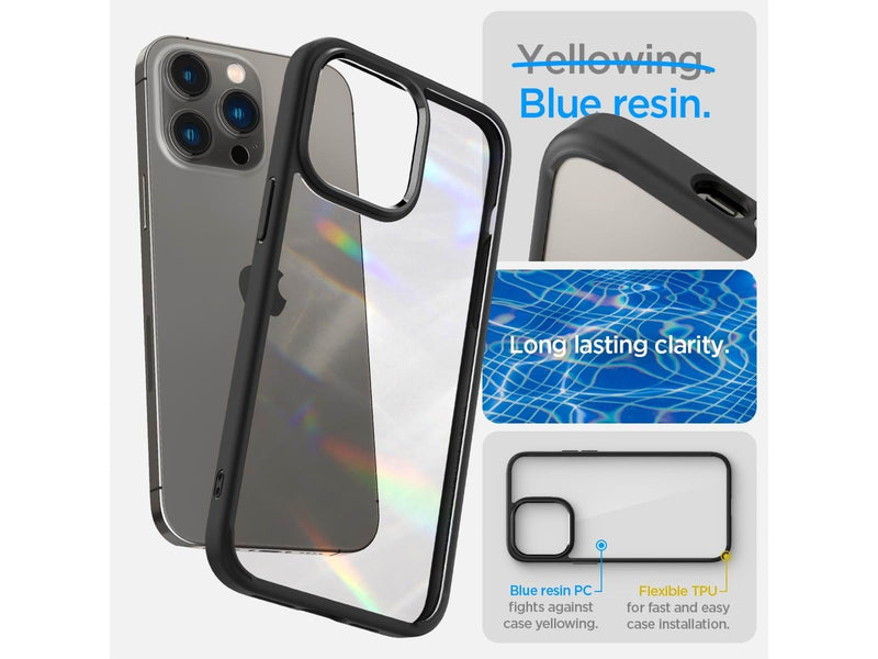 Spigen Crystal Hybrid - matte black - iPhone 14 Pro
