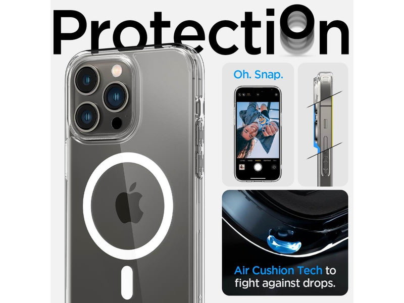 Spigen Crystal Hybrid MagSafe - white - iPhone 14 Pro