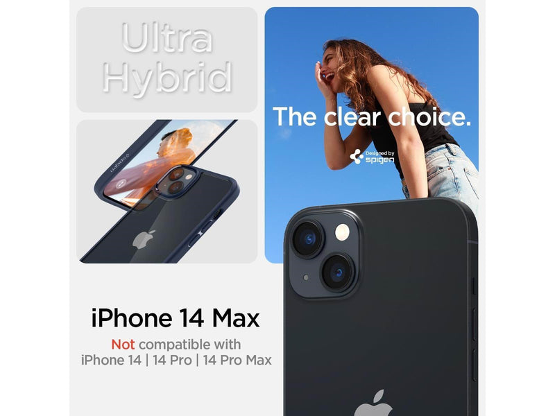 Spigen Crystal Hybrid - navy blue - iPhone 14 Plus