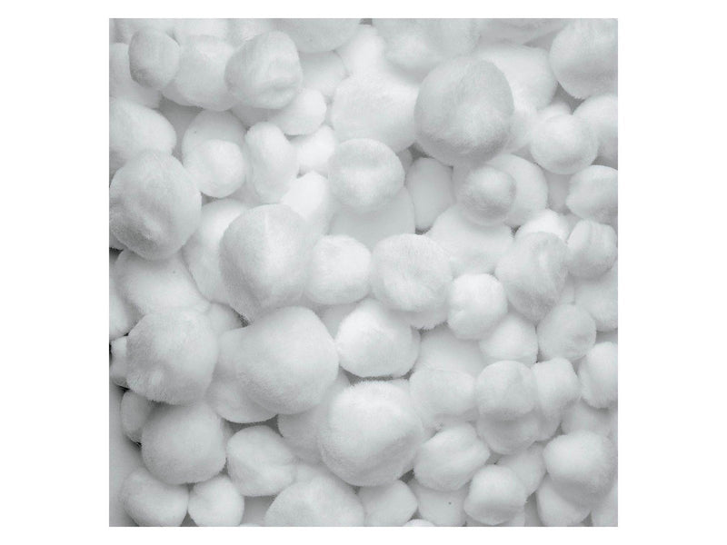 Colorations - Pom Poms White 100pcs.