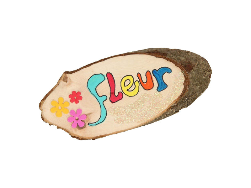 Playwood Nameplate Tree bark