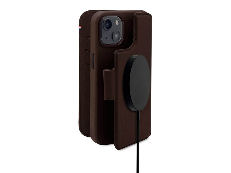 Decoded Leather Detachable Wallet - brown - iPhone 14 Plus