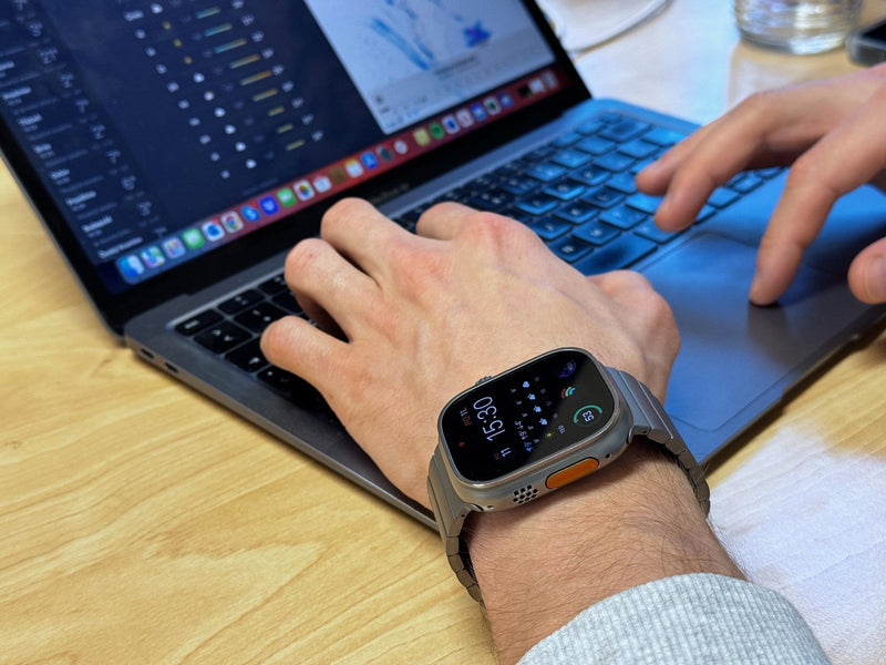 Mobile Origin Watch Titanium Band - silver - Apple Watch 49mm/45mm/44mm/42mm