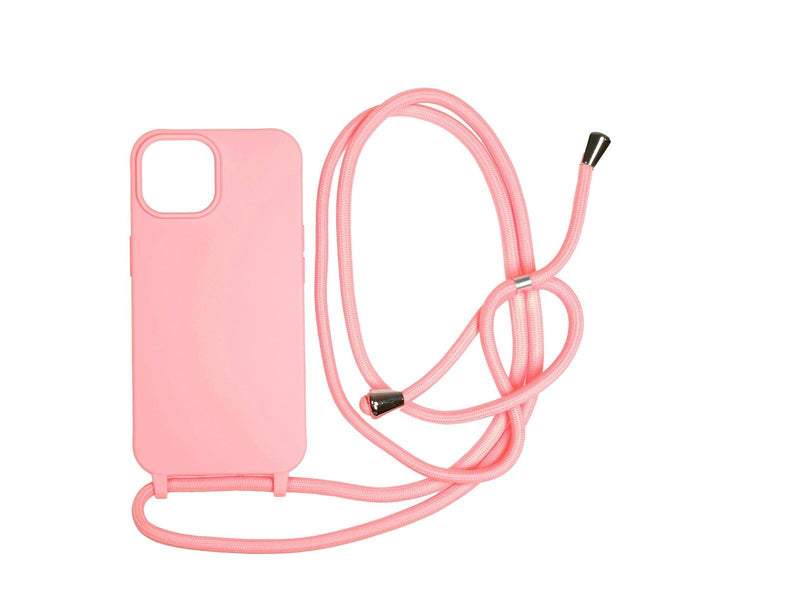 Mobile Origin Lanyard Case - pink - iPhone 15