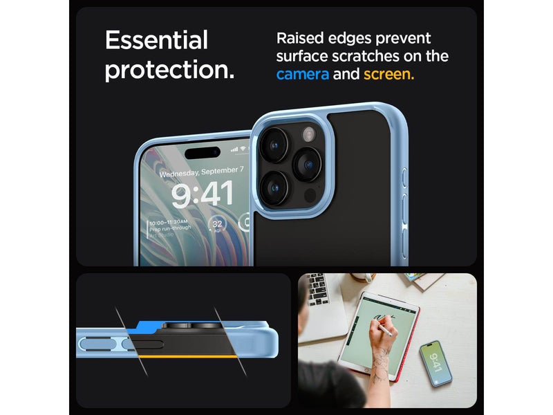 Spigen Crystal Hybrid - sierra blue - iPhone 15 Pro Max