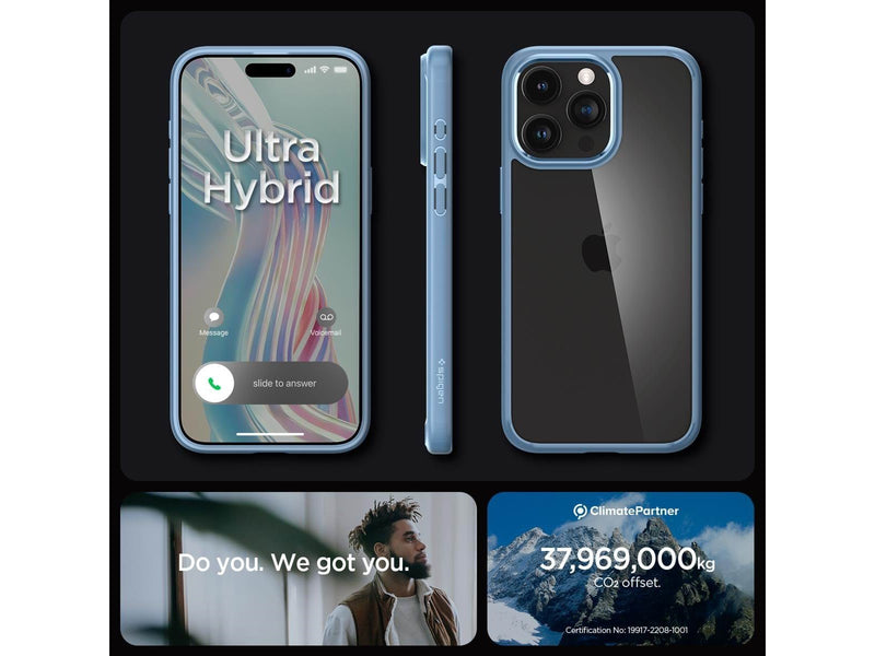 Spigen Crystal Hybrid - sierra blue - iPhone 15 Pro Max