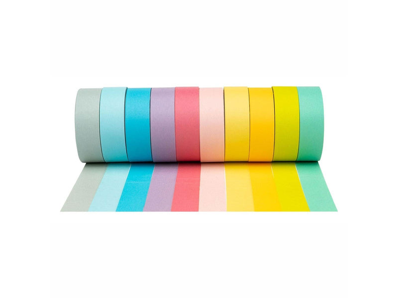 Colorations - Washi Tape Pastel Colors Set of 10