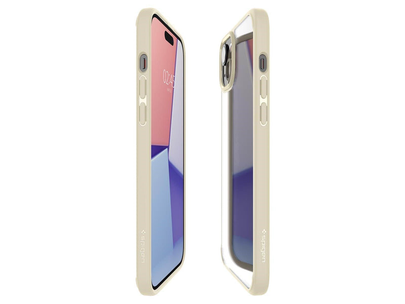 Spigen Crystal Hybrid - mute beige - iPhone 15 Plus