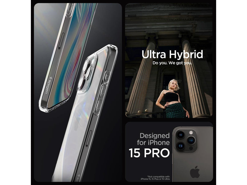 Spigen Crystal Hybrid - crystal clear - iPhone 15 Pro
