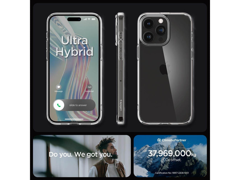 Spigen Crystal Hybrid - crystal clear - iPhone 15 Pro