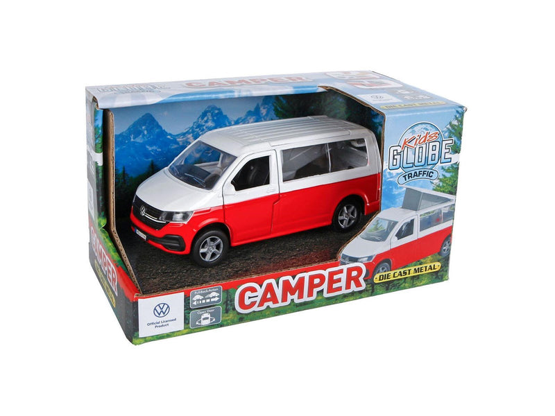 Kids Globe VW Transporter Camper Die-Cast Pull Back 13.5cm
