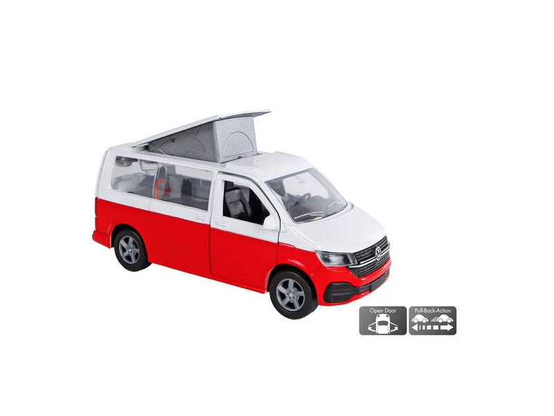 Kids Globe VW Transporter Camper Die-Cast Pull Back 13.5cm