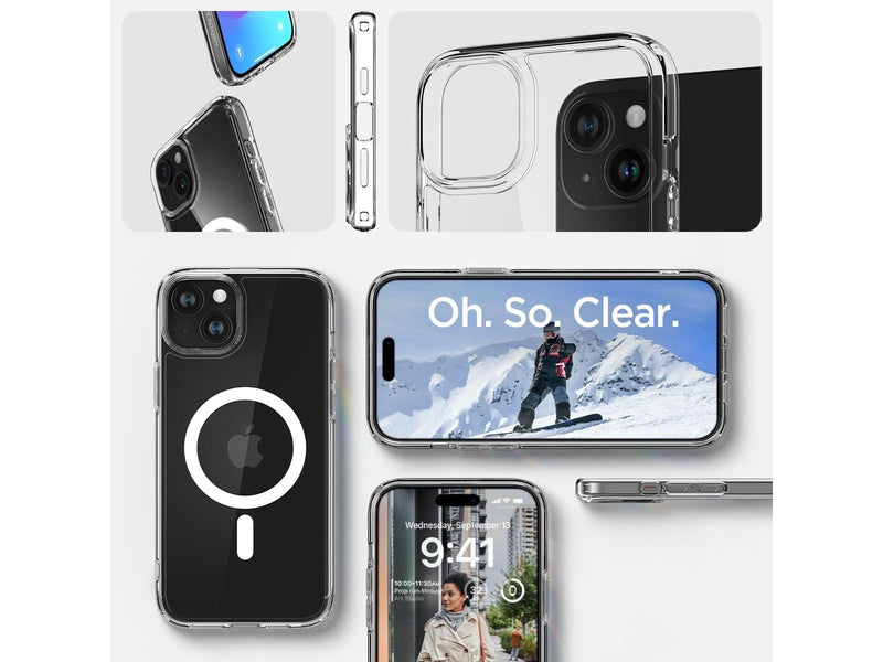 Spigen Crystal Hybrid MagSafe - white - iPhone 15