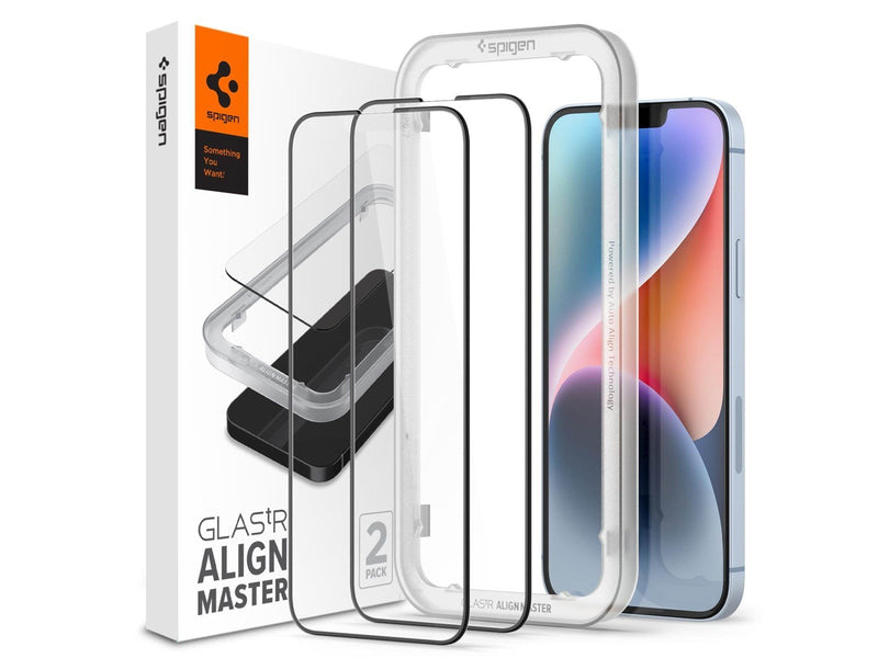 Spigen Glass tR AlignMaster HD 1 Pack - FC black - iPhone 14/13 Pro/13