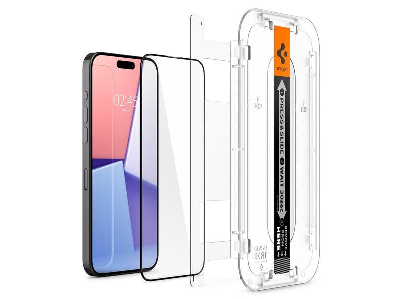 Spigen Glass tR EZ Fit HD 1 Pack - FC Black - iPhone 15 Pro