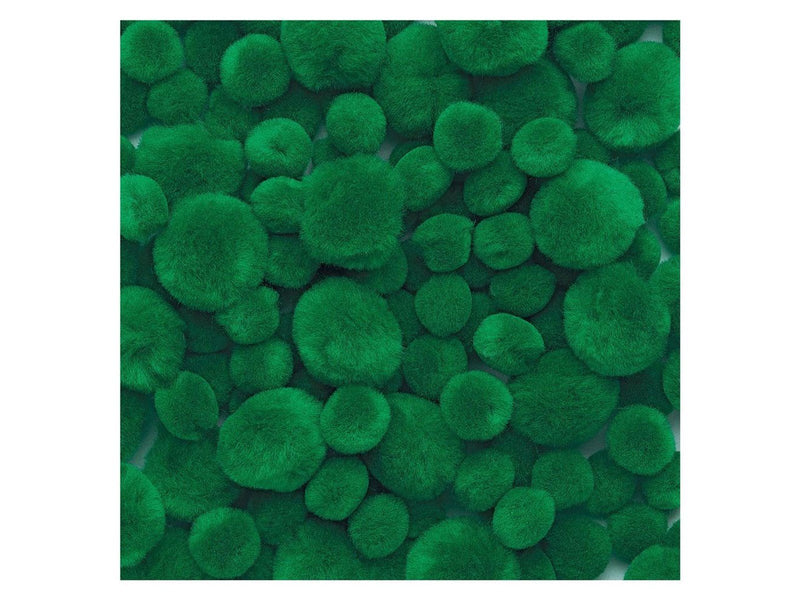 Colorations - Pom Poms Green 100pcs.