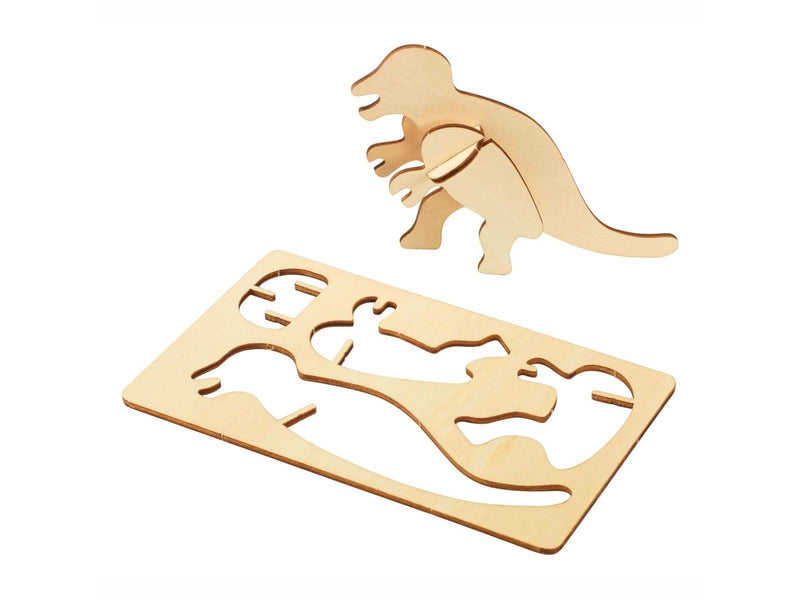 Colorations - Create and Decorate your Wooden 3D Puzzle Dinosaur Set of 4