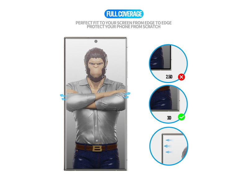 Blueo Full Cover 3D UV Glass - Samsung Galaxy S24 Ultra