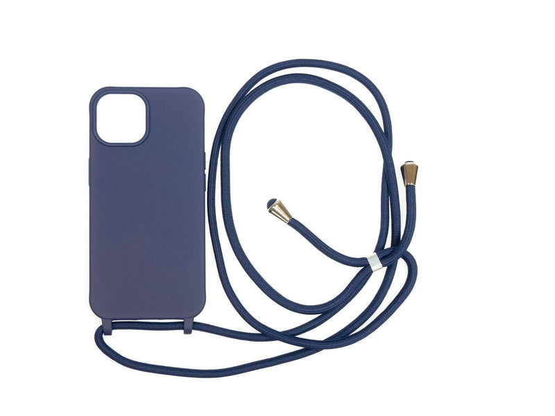 Mobile Origin Lanyard Case - blue - iPhone 15