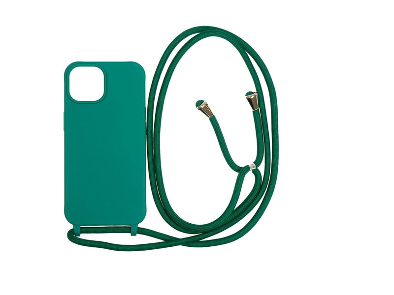 Mobile Origin Lanyard Case - dark green - iPhone 15