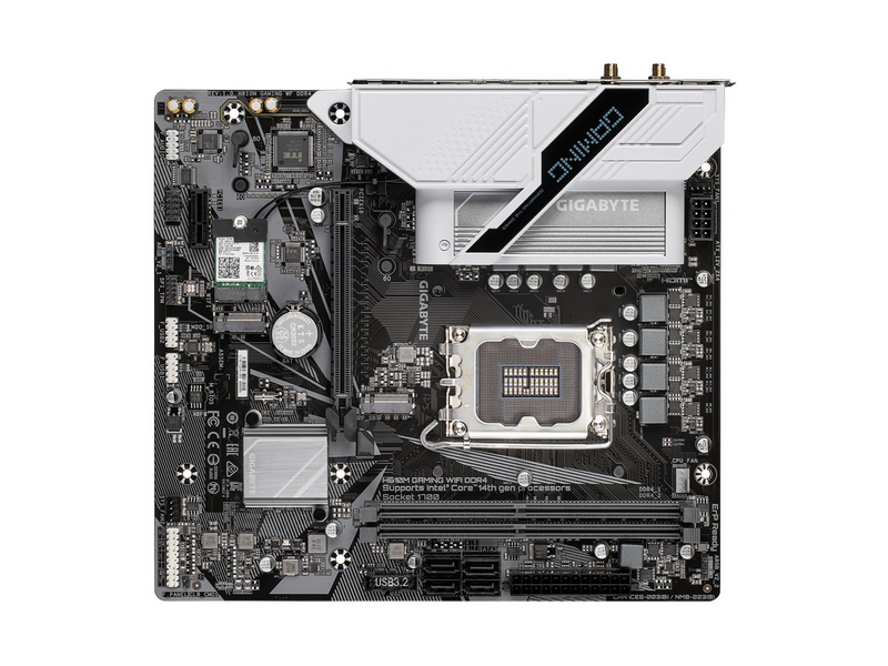 GIGABYTE H610M GAMING WIFI DDR4 Mainboard - Intel H610 - Intel LGA1700 socket - DDR4 RAM - Micro-ATX