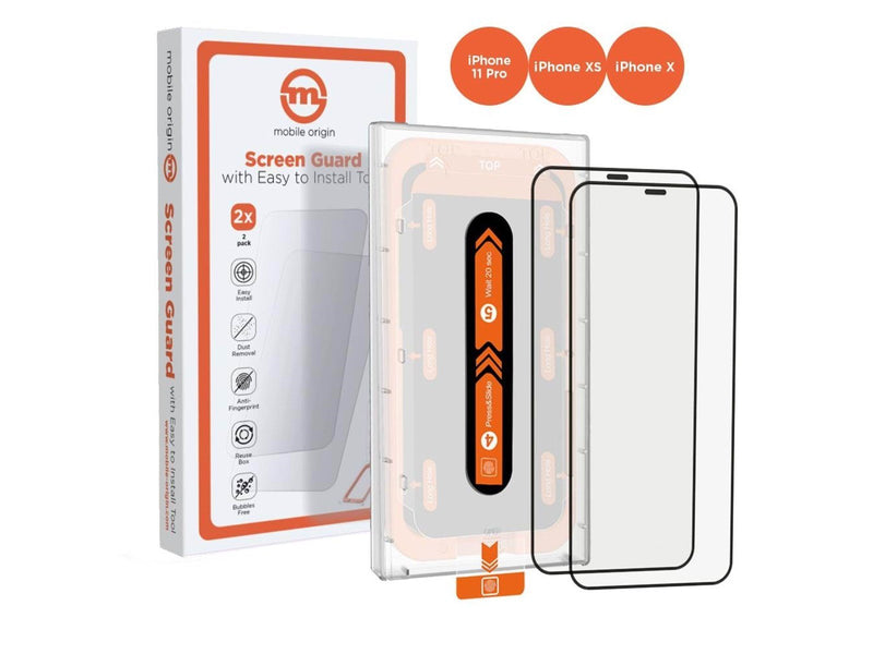 Mobile Origin Screen Guard iPhone 11 Pro / XS / X with easy applicator 2 pack