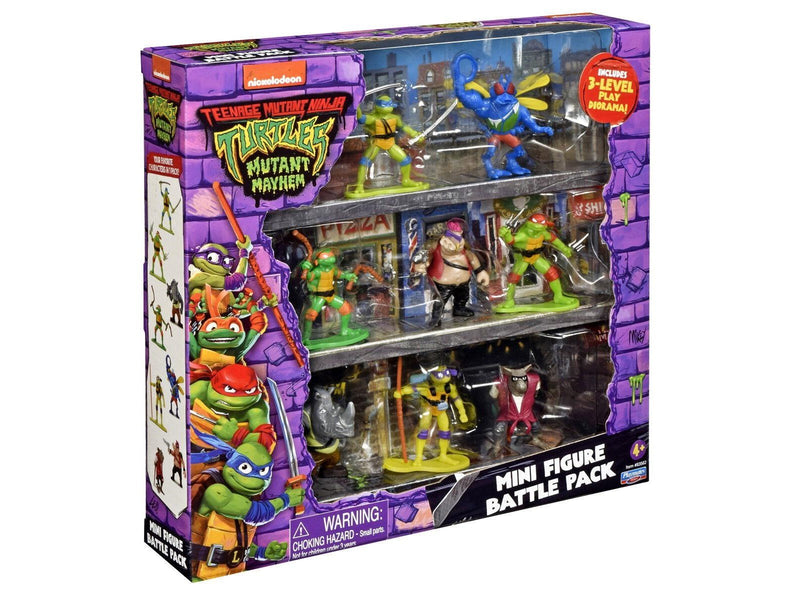 Playmates Toys Turtles Mutant Mayhem Mini Figure Battle Pack