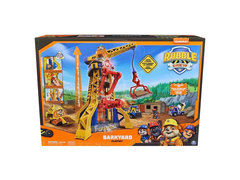 Paw Patrol Rubble & Crew Bark Yard Crane Tower Playset