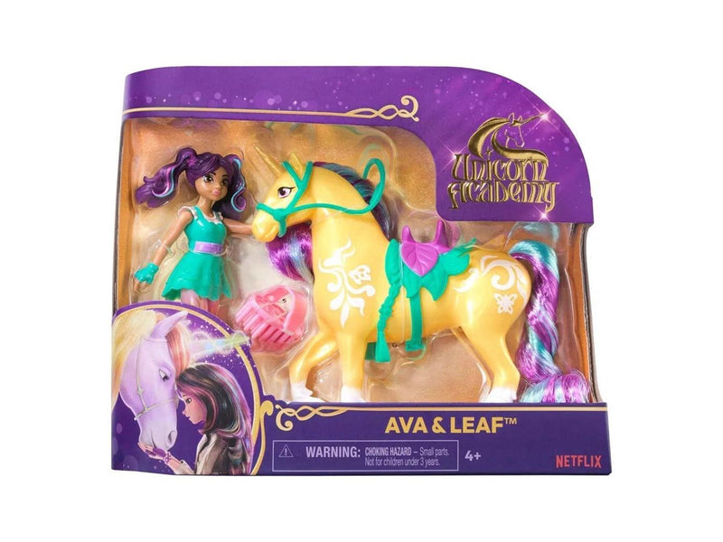 Unicorn Academy Doll & Unicorn - Ava & Leaf