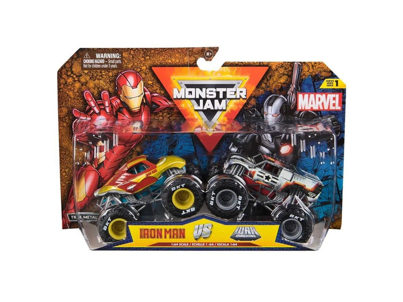 Monster Jam 1:64 Marvel 2 Pack - Iron:War Machine