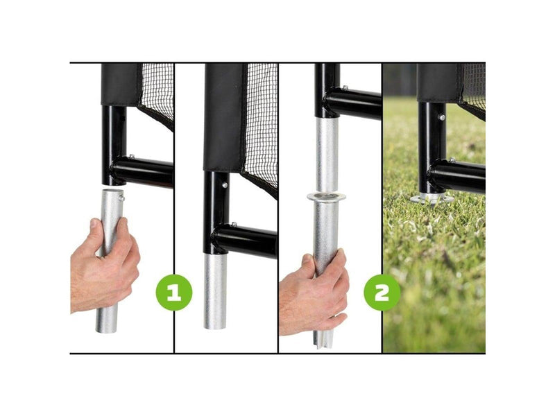 EXIT - Coppa Steel Football Goal 220x170cm - Black