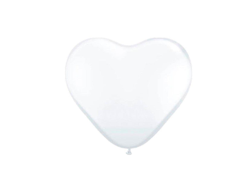 Folat BV Heart Balloons - White 8pcs.
