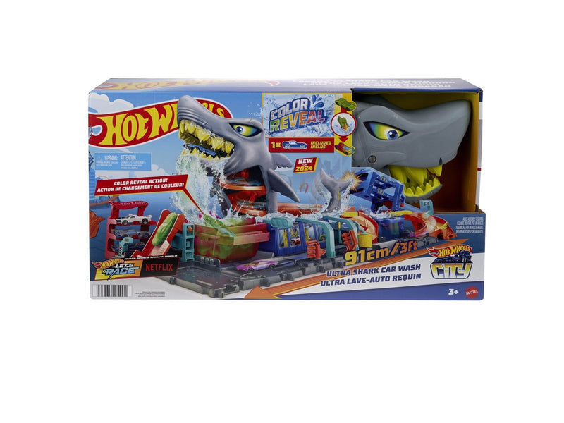 Hot Wheels City Ultra Shark Car Wash