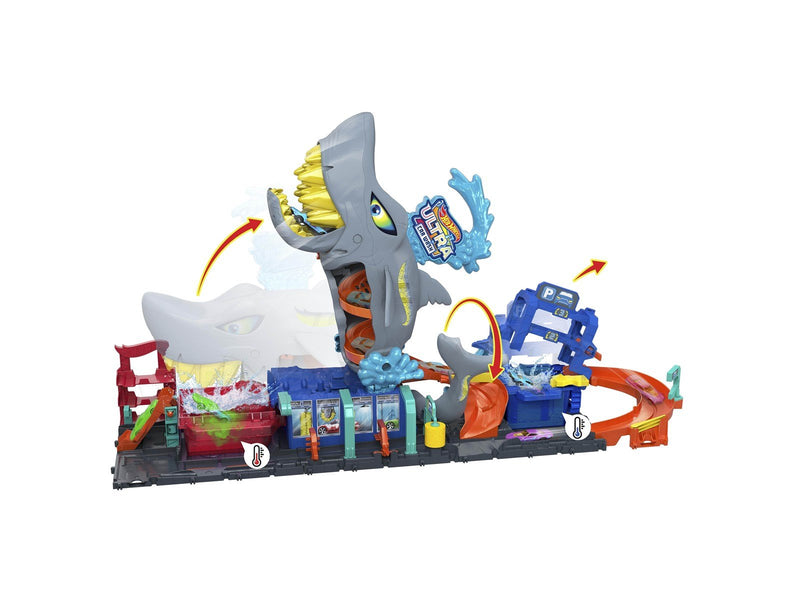 Hot Wheels City Ultra Shark Car Wash