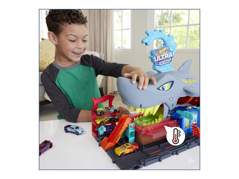 Hot Wheels City Ultra Shark Car Wash