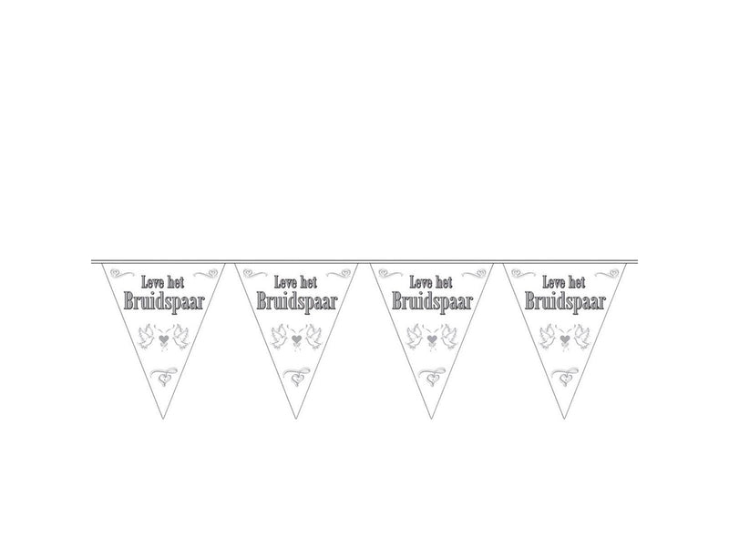 Folat BV Flag line Long live the Bride and Groom 10 meters