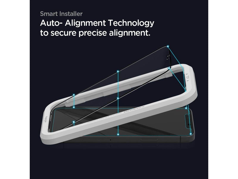 Spigen Glas tR ALM FC Black - 2 Pack - iPhone 12/Pro