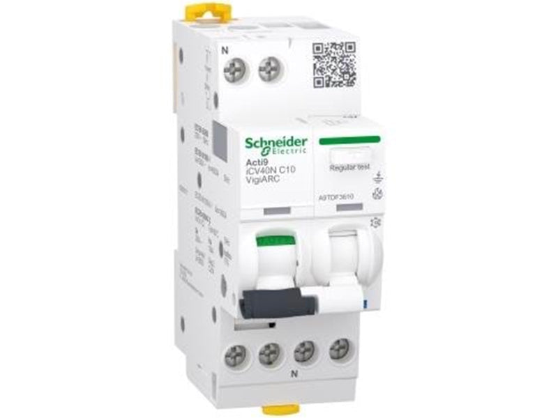 Schneider Electric Spark detector/arc monitor MCB+RCD+AFD 1PN C10A 30mA iC40N VigiARC