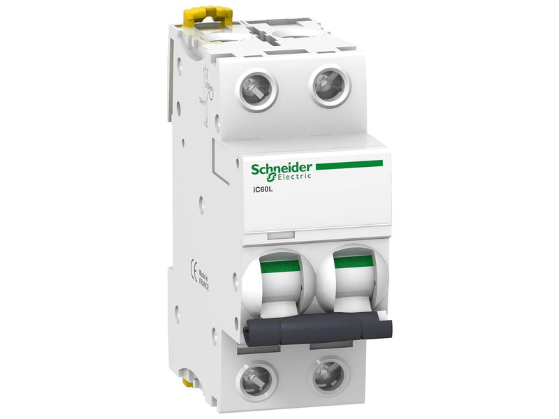 Schneider Electric Acti9 iC60L 2P 6A Mono terminal C-characteristic 25kA 230/400V Width 36mm