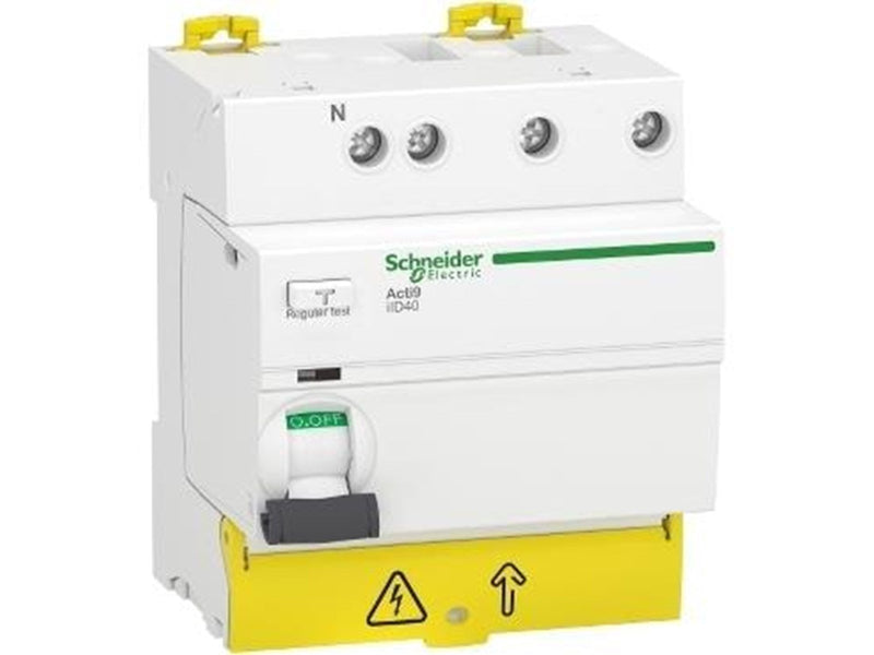 Schneider Electric Residual current circuit breaker RCD iID40 3 Pole + Zero 40A 30mA class A