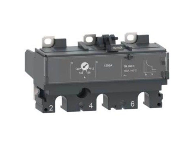 Schneider Electric Current relay TM160D for ComPacT NSX 160/250 circuit breakers bimetal/electromagnetic rated current 160
