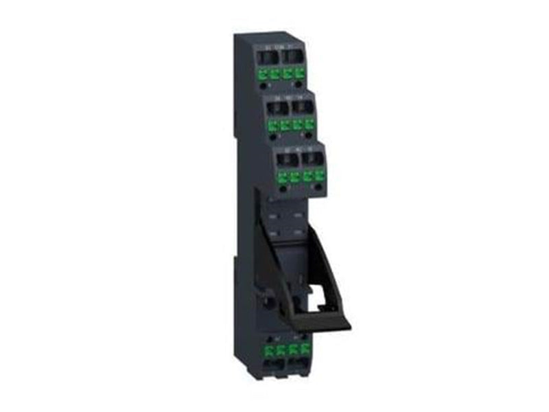 Schneider Electric Zelio socket with push-in spring clamps for RXG relays with 2 contact sets